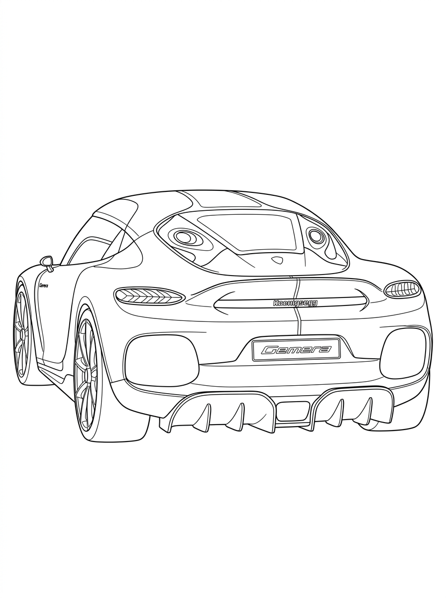 Koenigsegg da colorare bambini