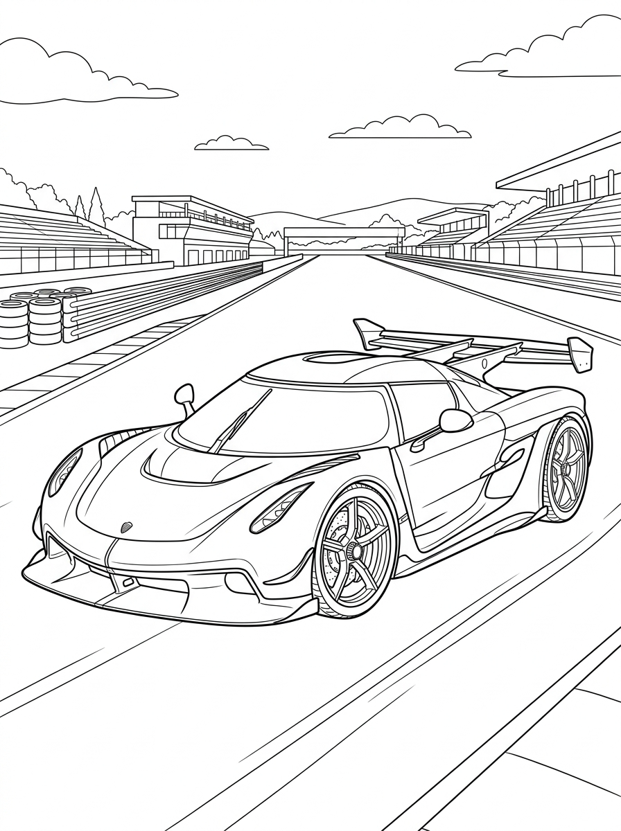 Koenigsegg disegno da colorare
