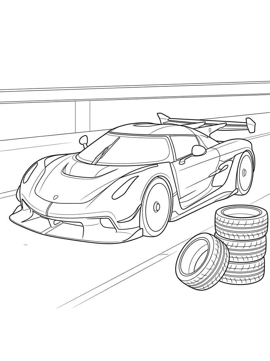 immagini da stampare e colorare di Koenigsegg