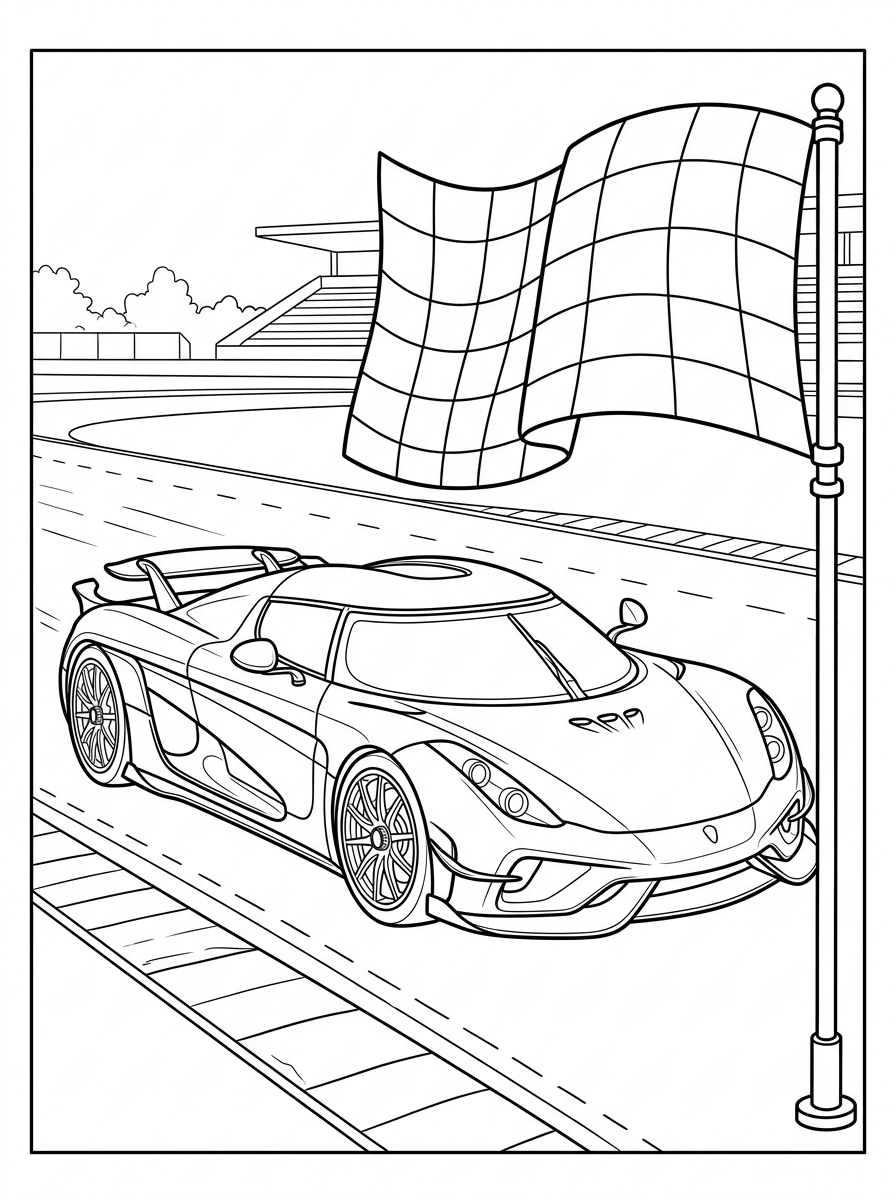 Koenigsegg da colorare pdf gratis