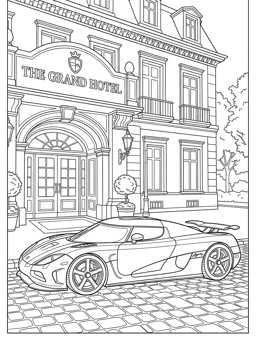 disegni da colorare gratis Koenigsegg