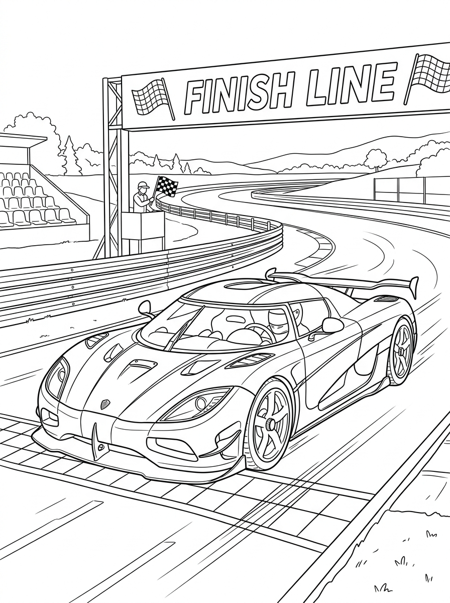 Koenigsegg da colorare pdf