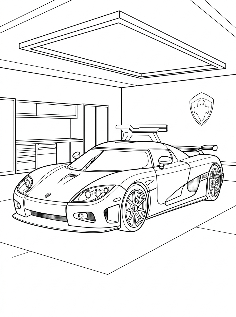 disegni Koenigsegg da colorare
