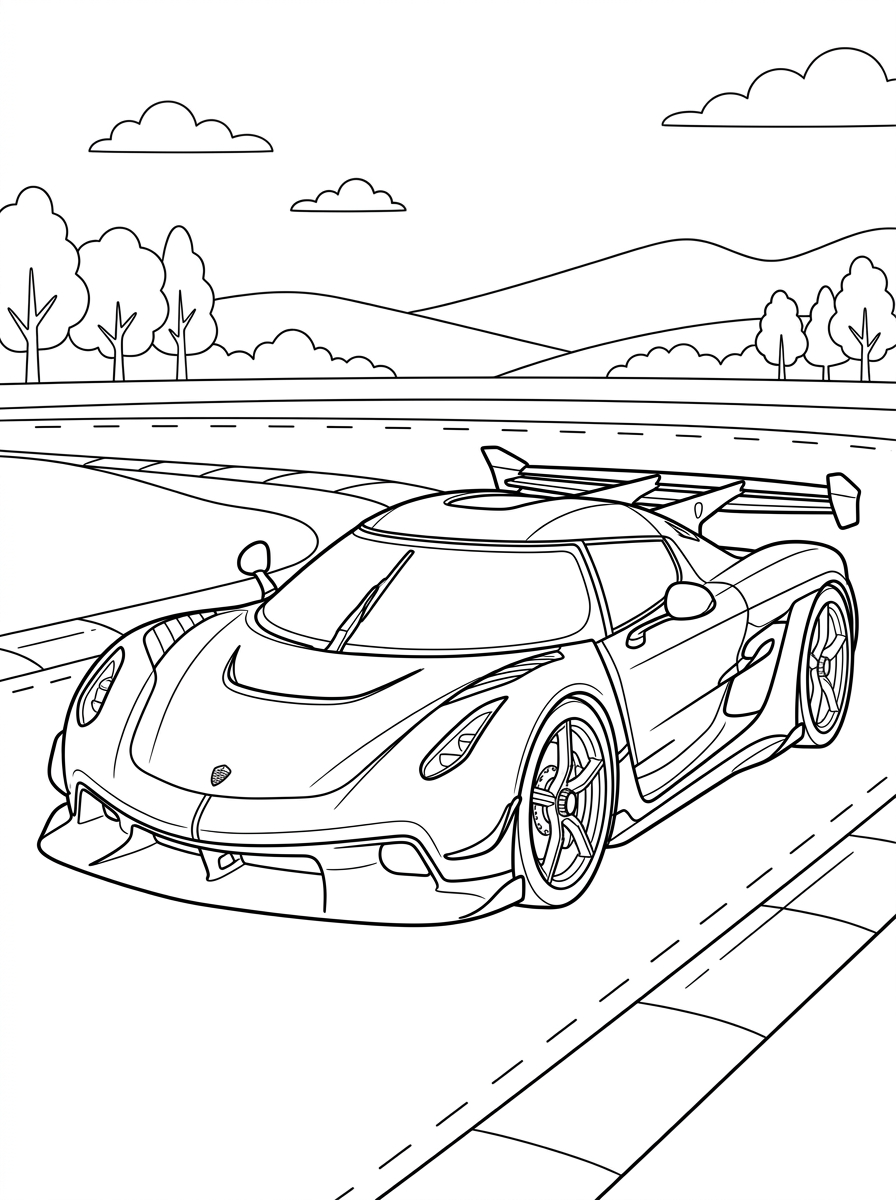 disegni da colorare Koenigsegg