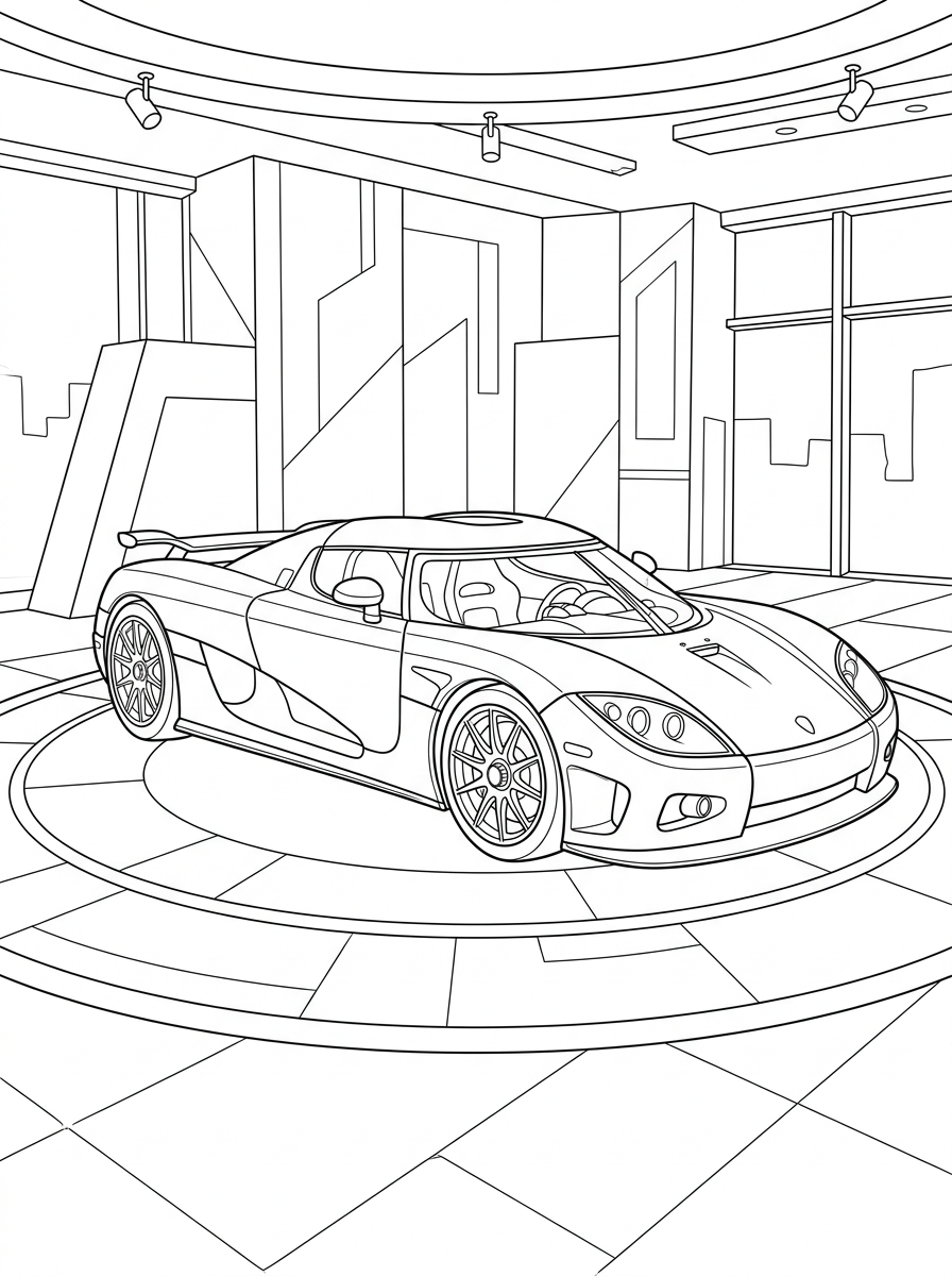 foto Koenigsegg da colorare