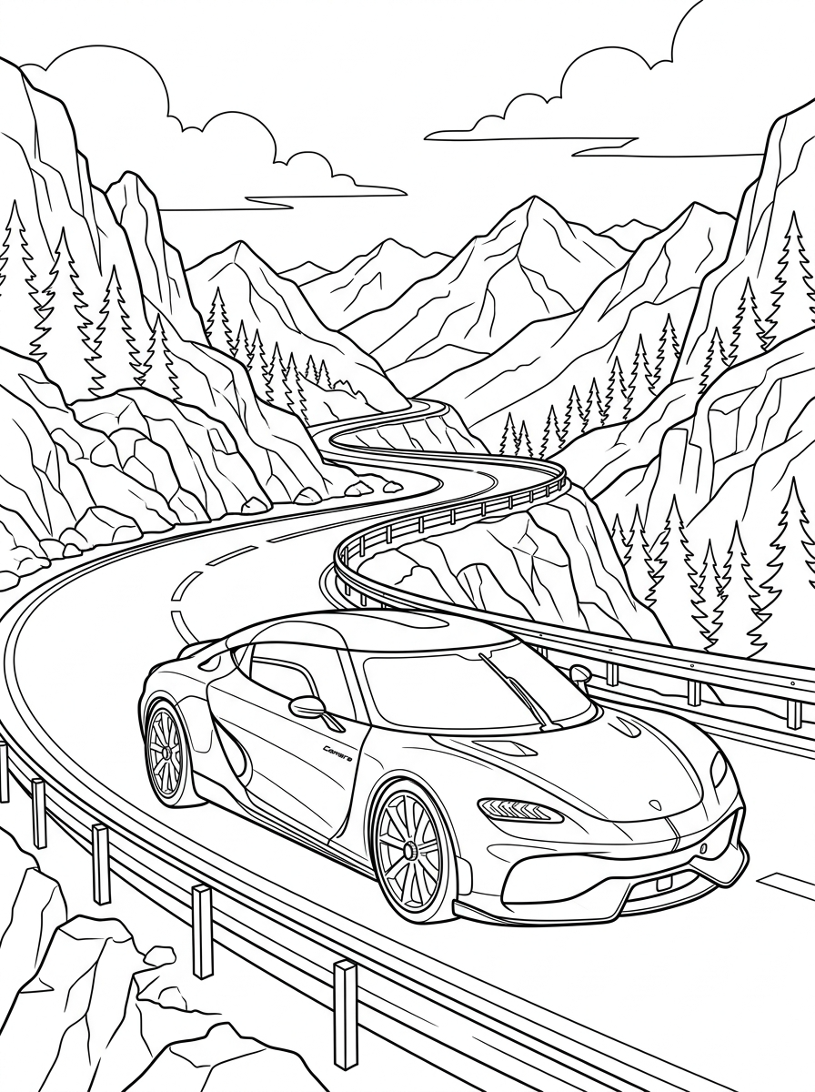 disegni di Koenigsegg da colorare da stampare
