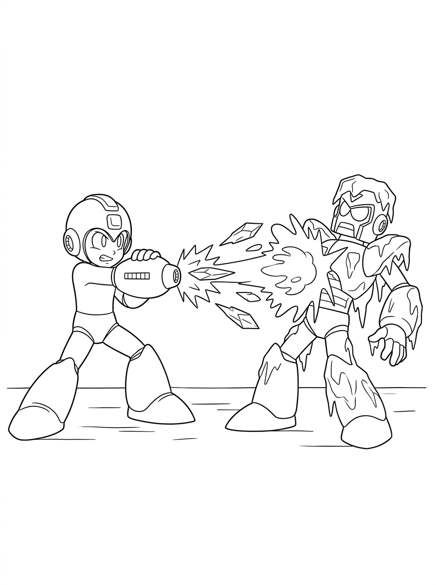 Mega Man immagini da colorare per bambini