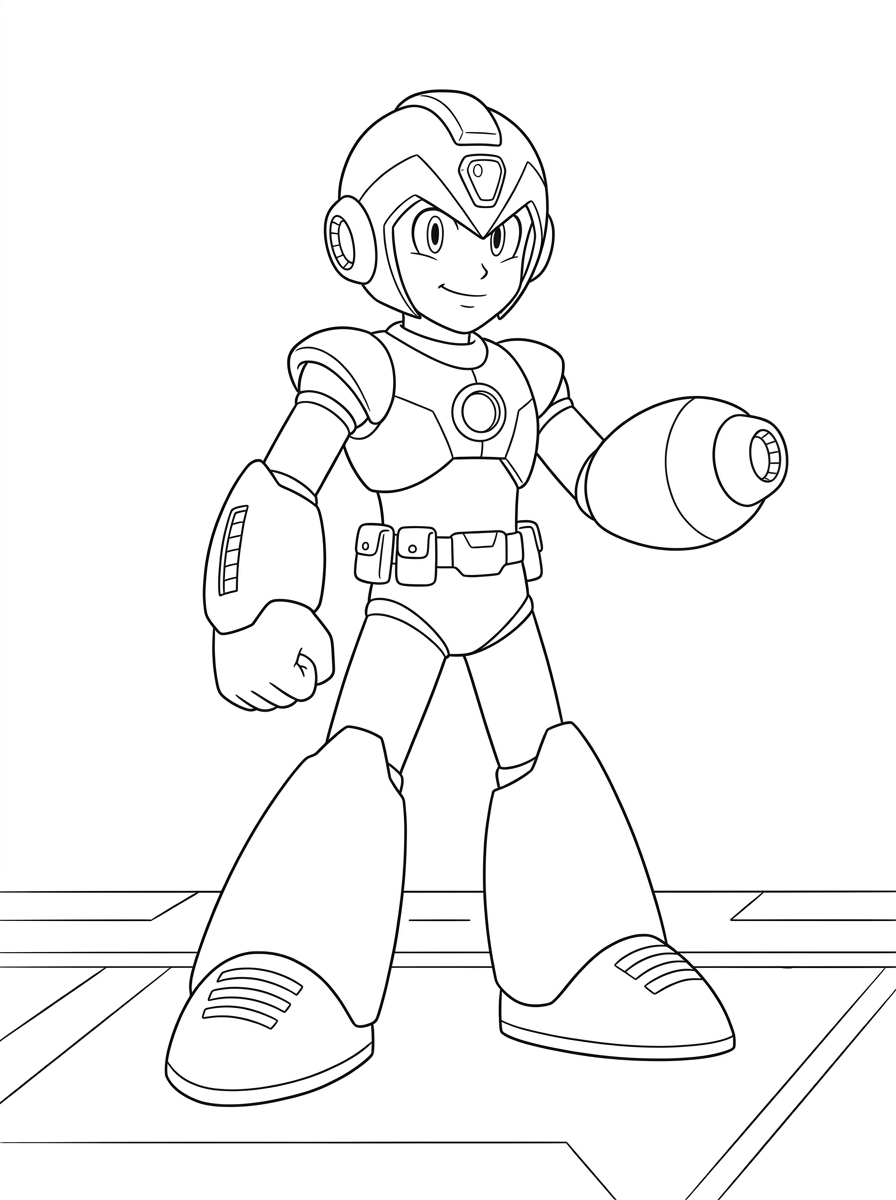 immagini di Mega Man da colorare per bambini