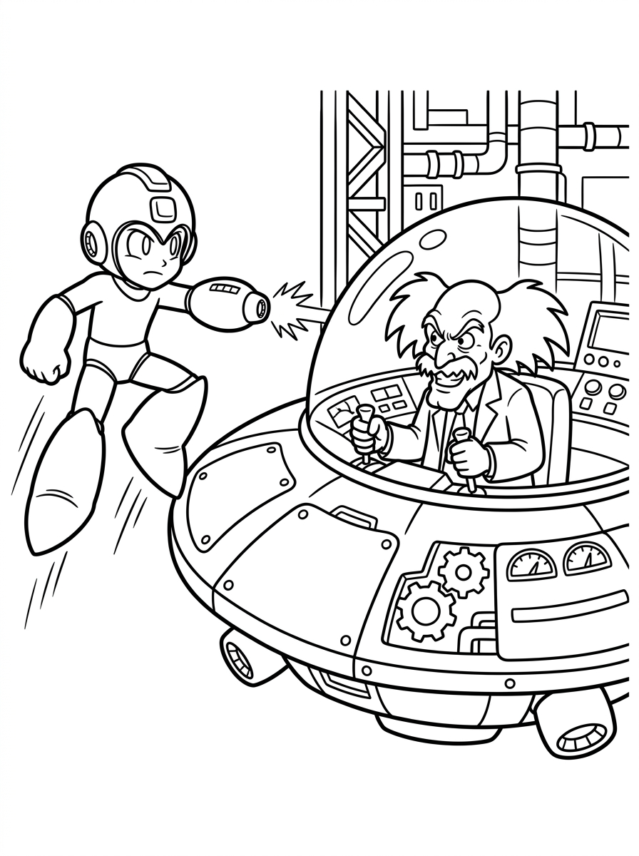 disegni Mega Man da colorare online
