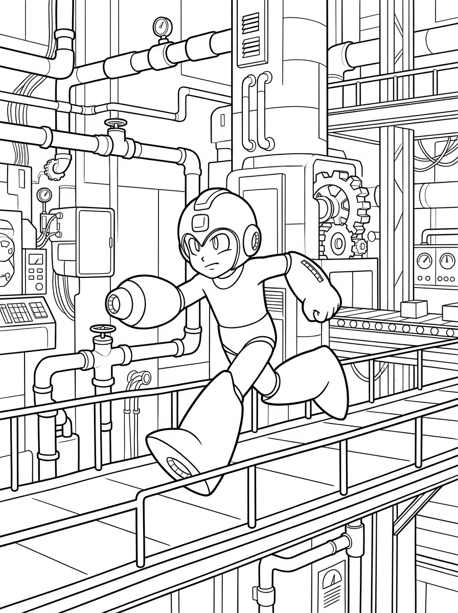 Mega Man da colorare