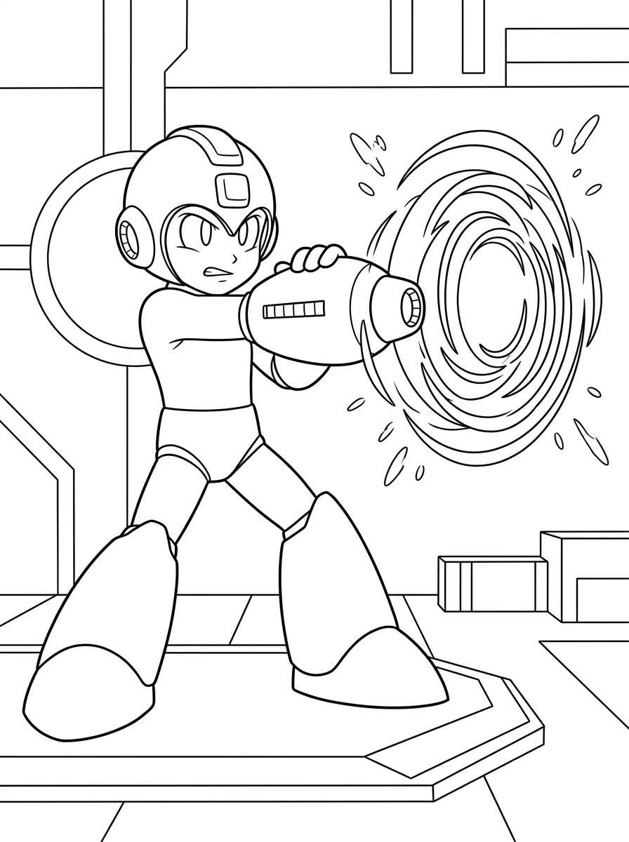 Mega Man disegno da colorare