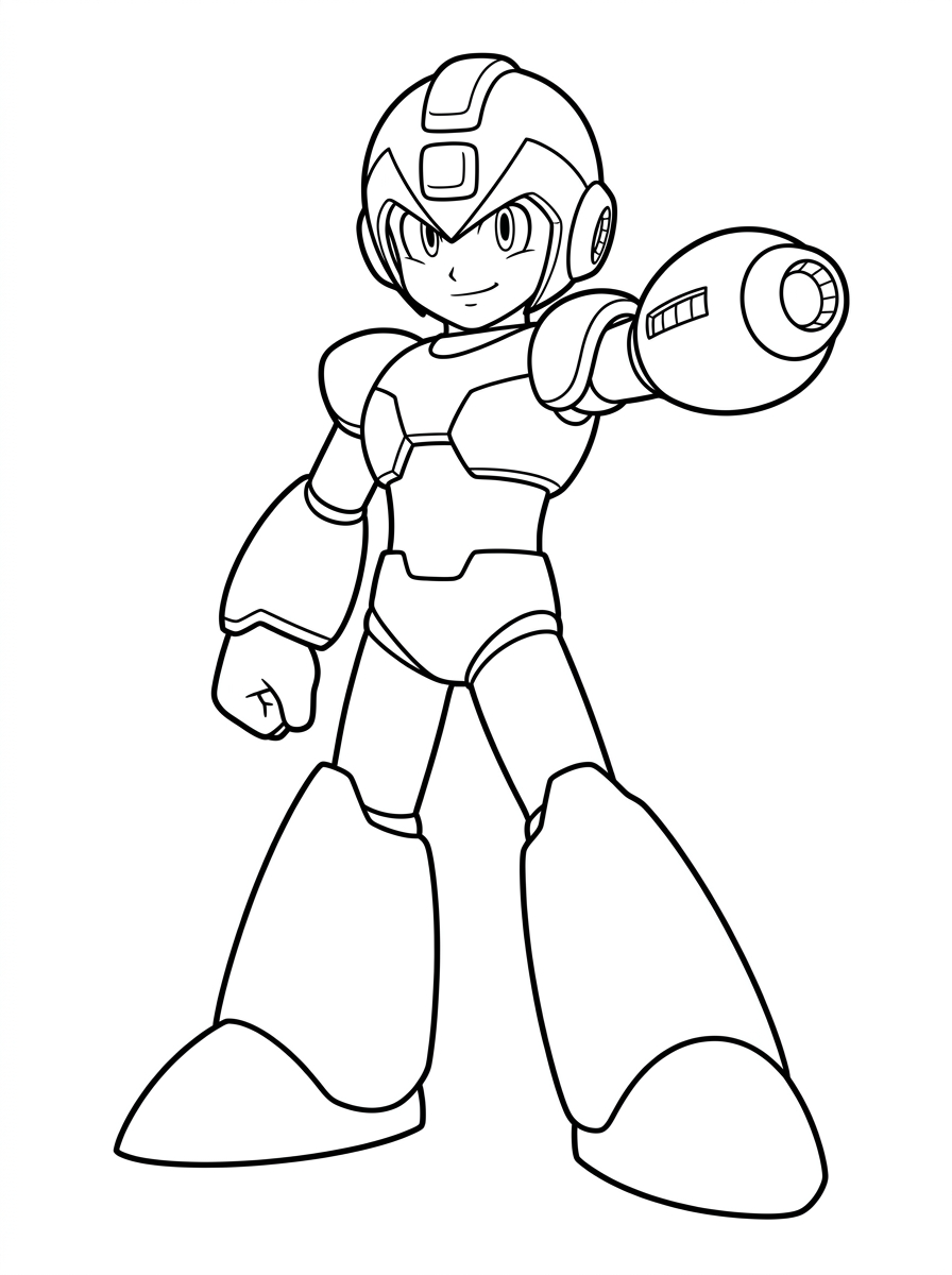 disegni Mega Man da colorare 1