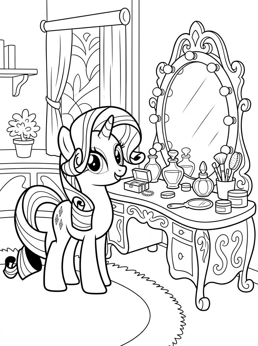 Rarity 10 disegni da colorare Rarity da stampare