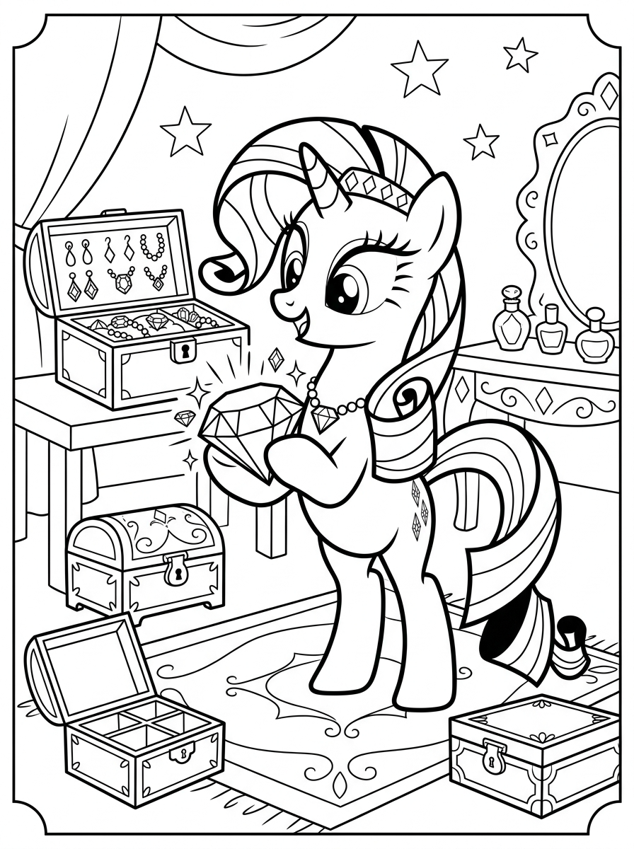 Rarity 7 foto di Rarity da colorare