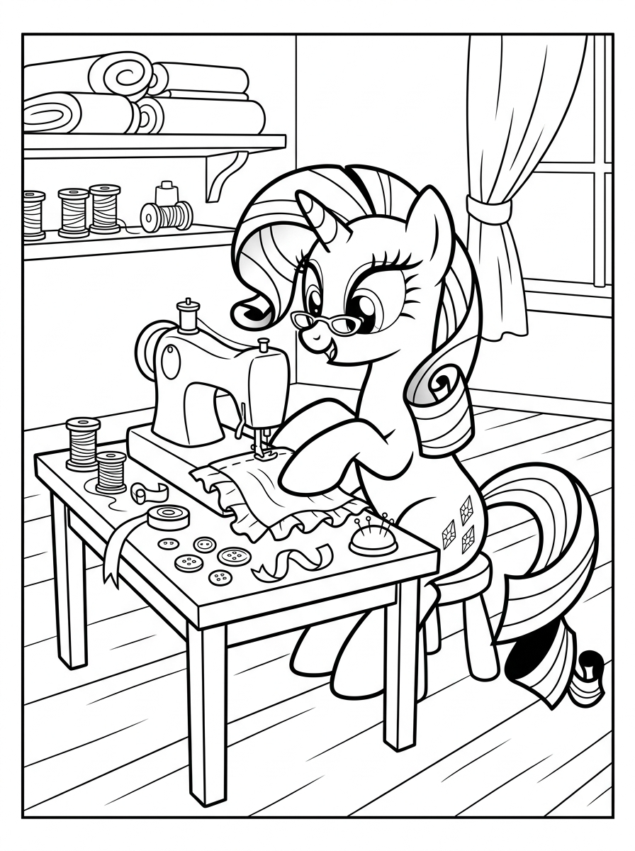 Rarity 5 disegni Rarity da colorare e stampare