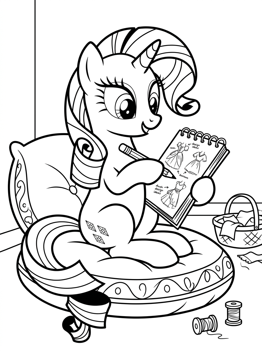 Rarity 3 disegno Rarity da colorare