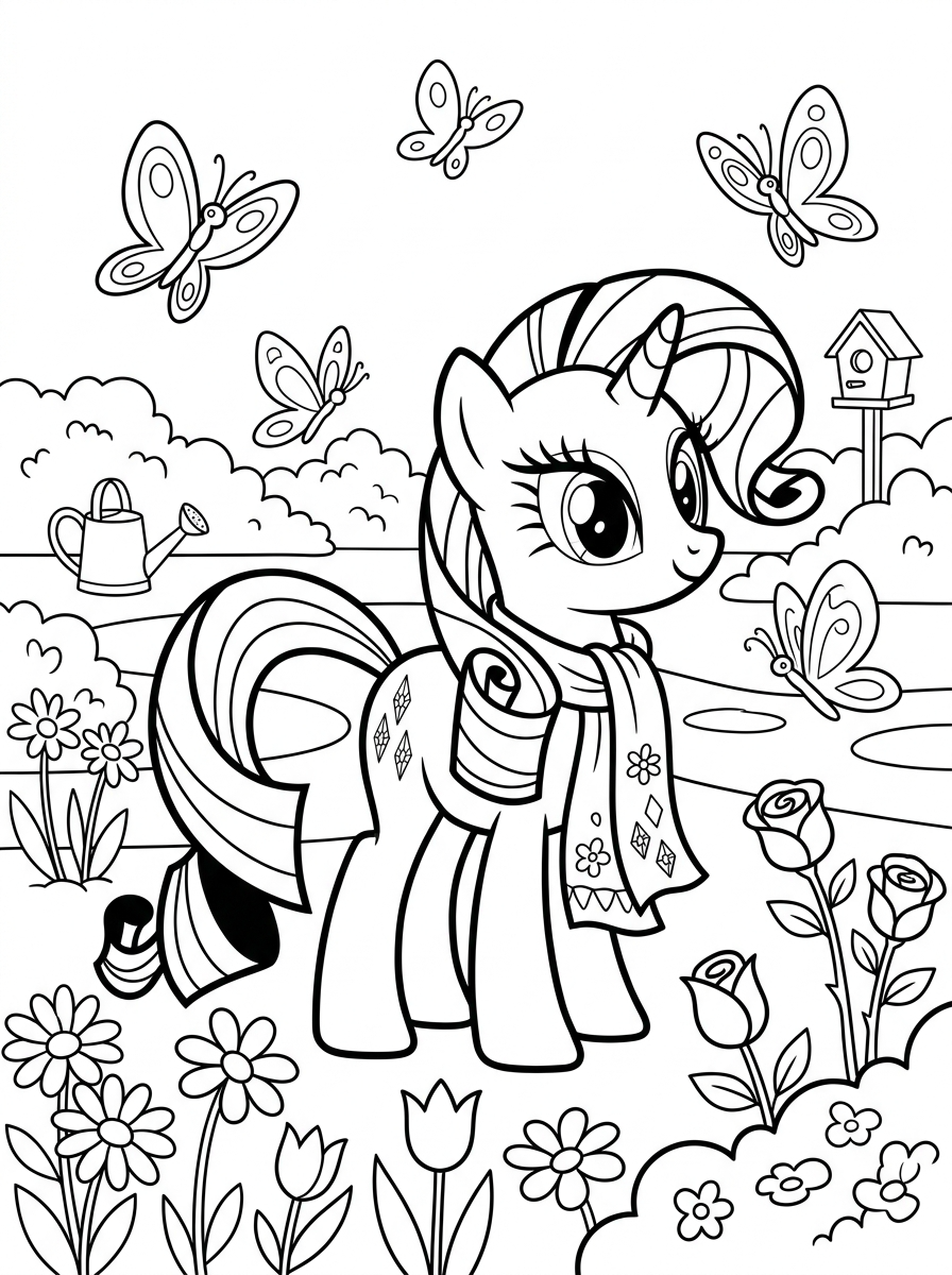 Rarity 16 disegni Rarity da colorare per bambini
