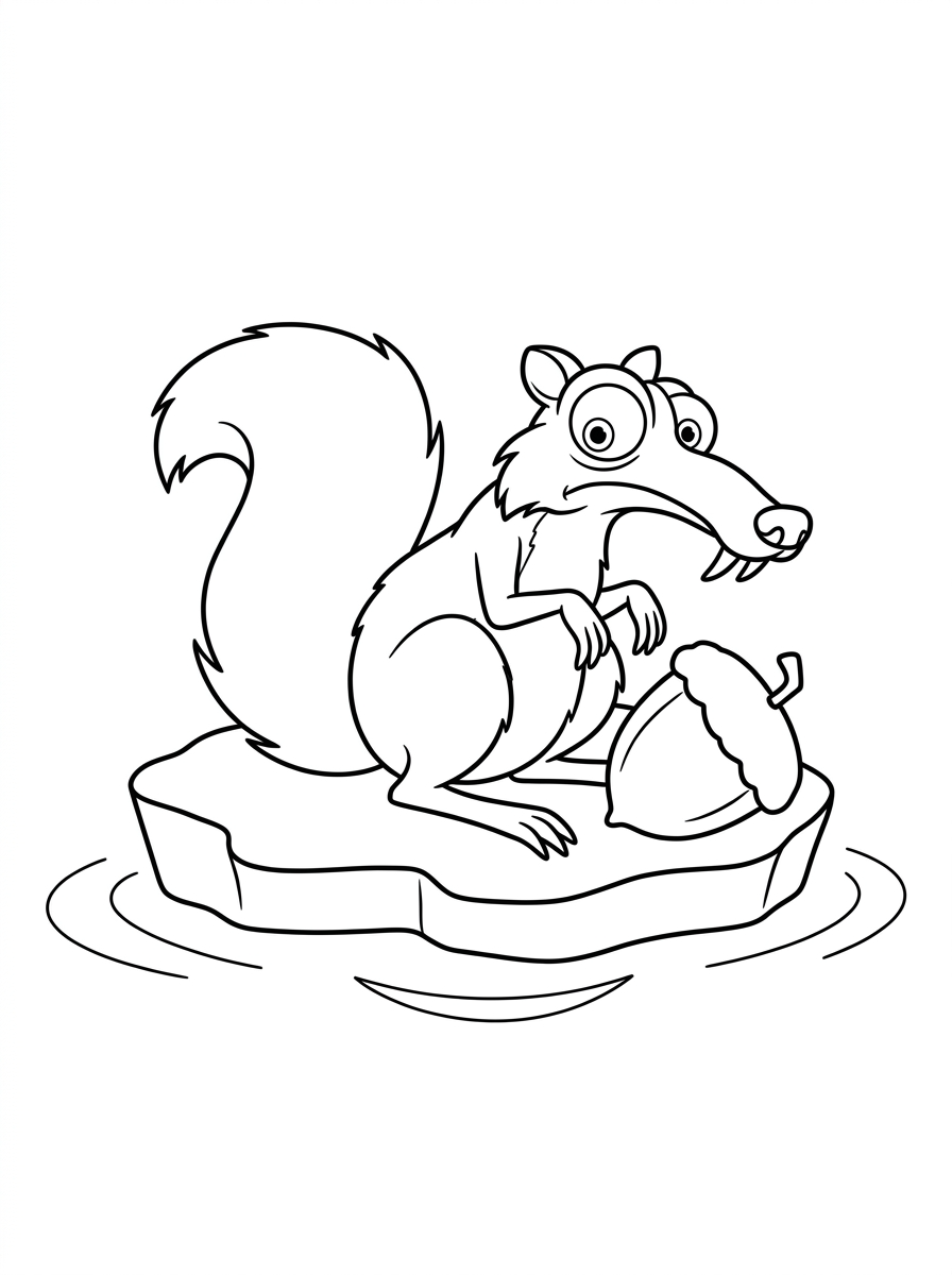 immagini di Scrat da colorare per bambini