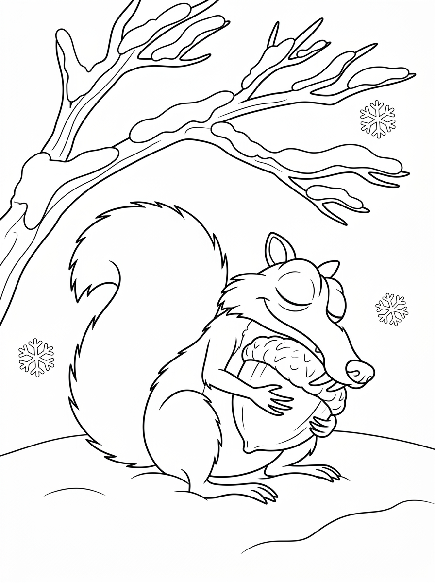 immagini di Scrat da colorare e stampare