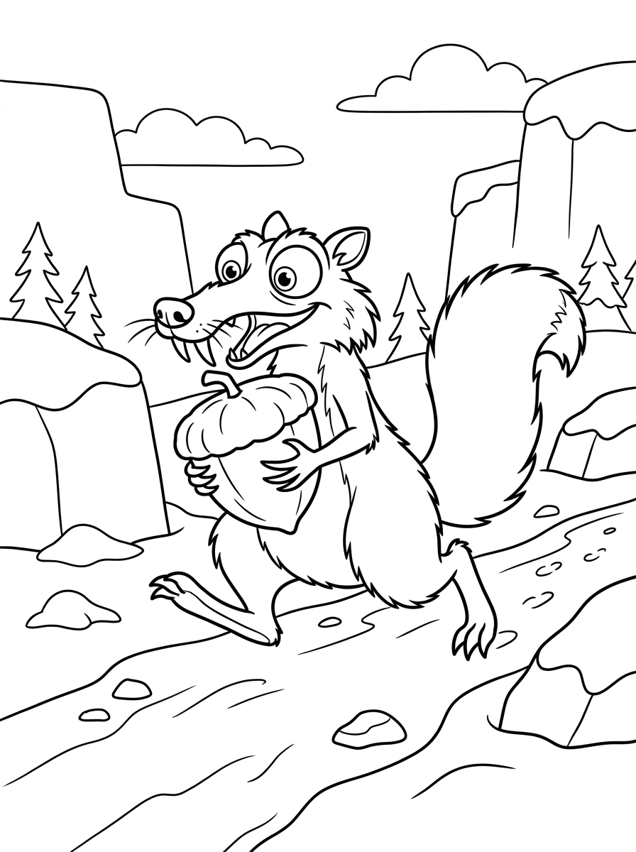 immagini di Scrat da stampare e colorare