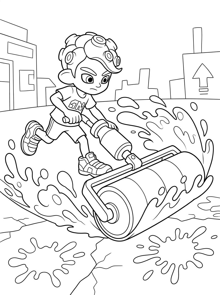 Splatoon immagini da colorare per bambini
