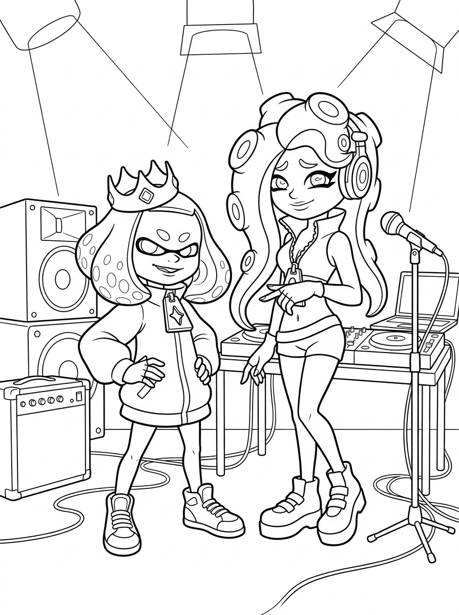 Splatoon da colorare pdf