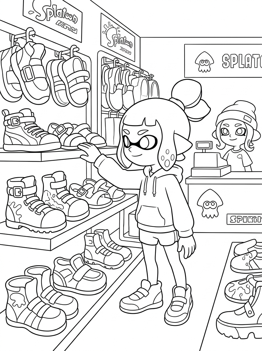Splatoon da colorare e stampare