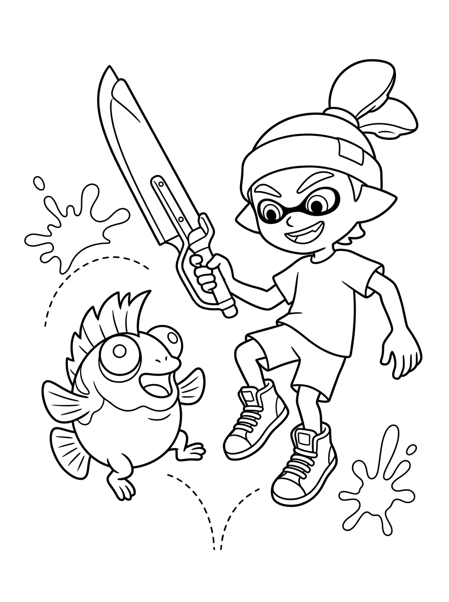 disegni da colorare Splatoon