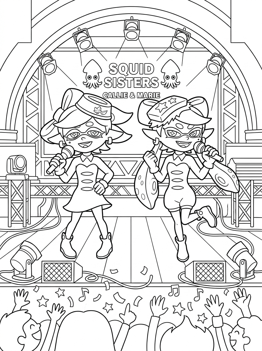 disegni di Splatoon da colorare da stampare