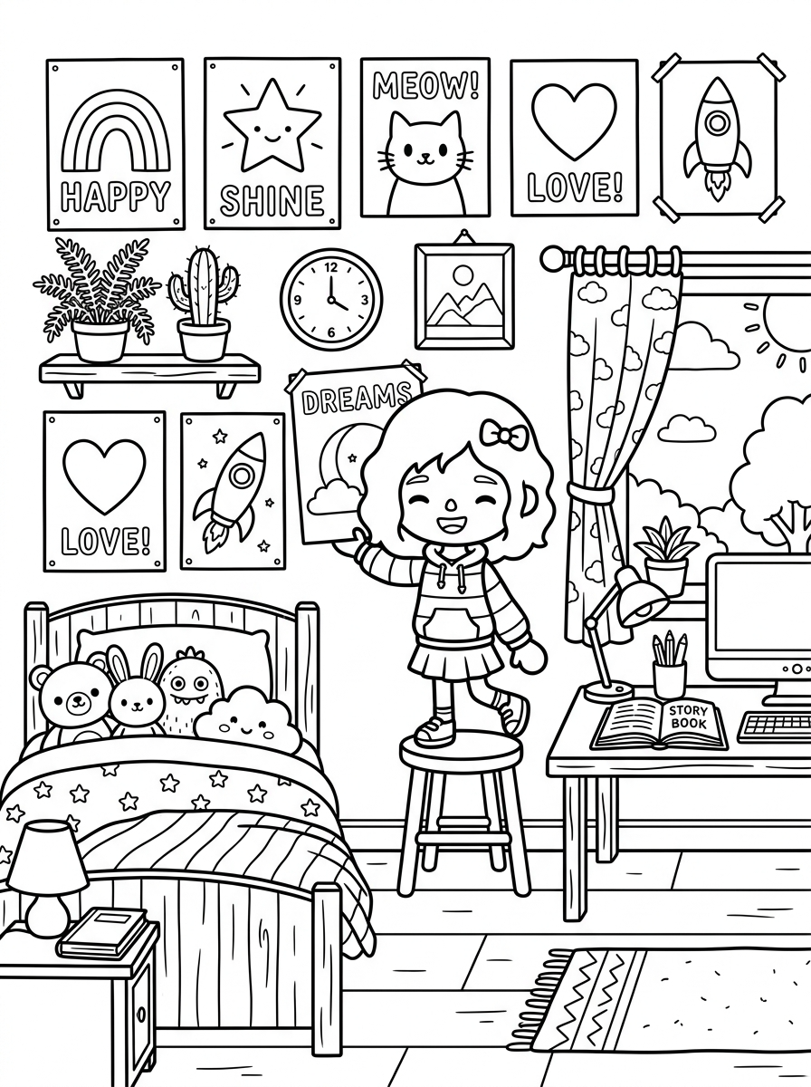 disegni di Toca Boca da colorare