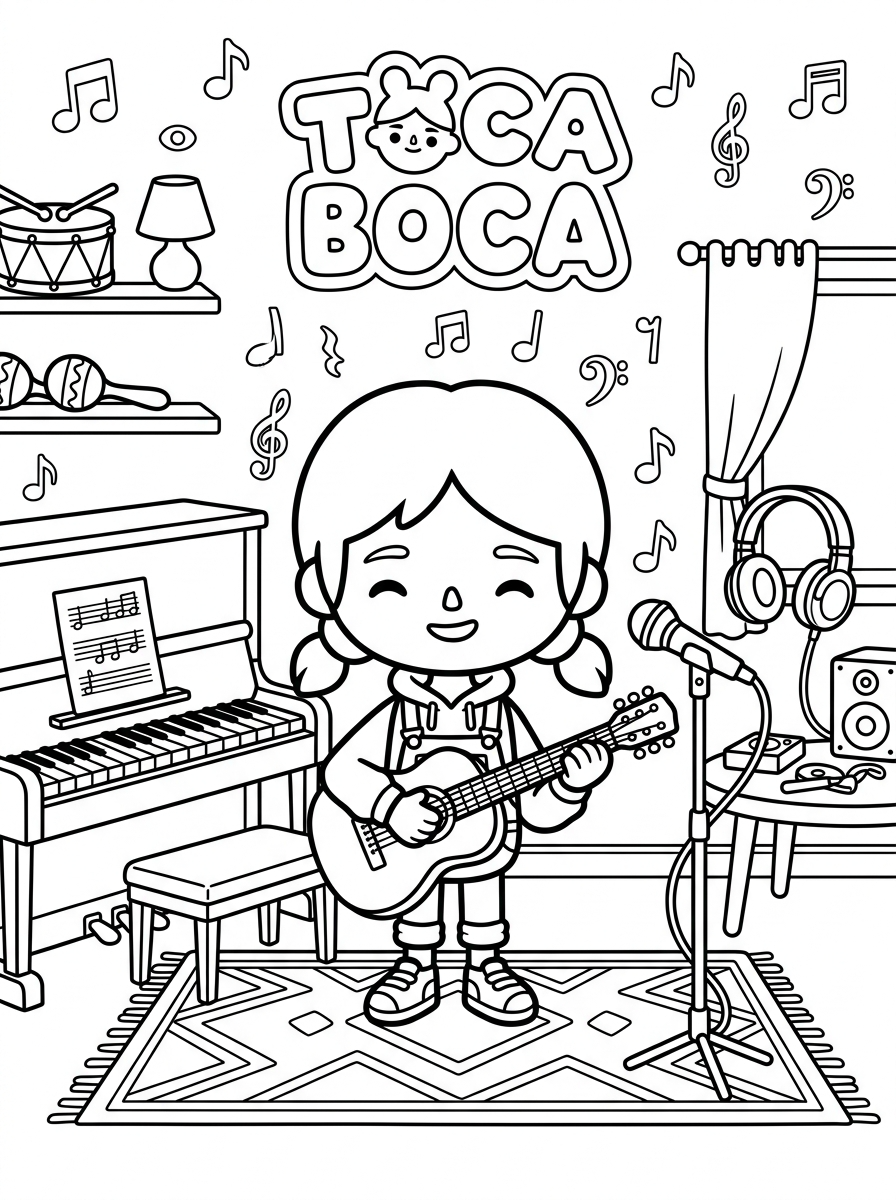 disegni Toca Boca da colorare per bambini