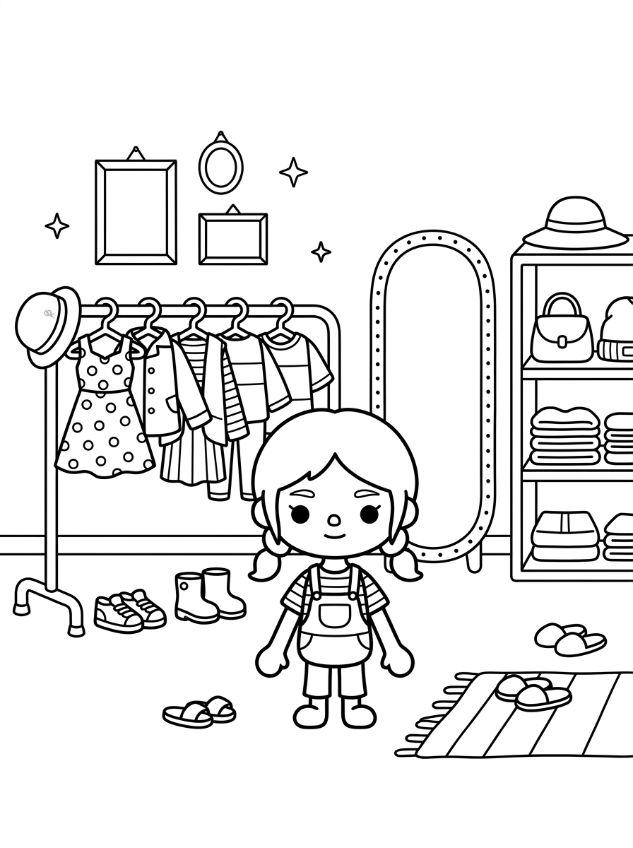 Toca Boca disegno da colorare