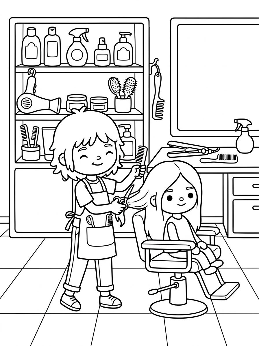 disegni di Toca Boca da colorare per bambini