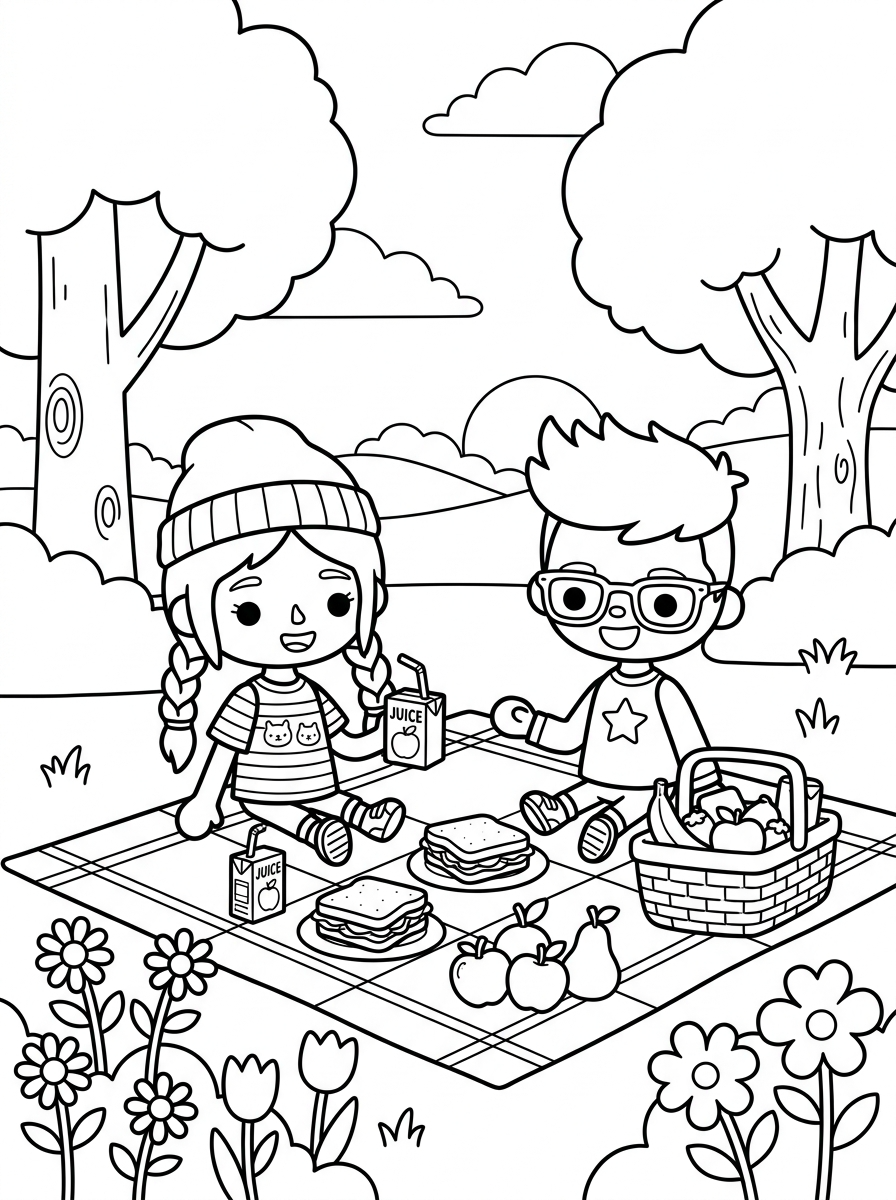 Toca Boca da colorare bambini