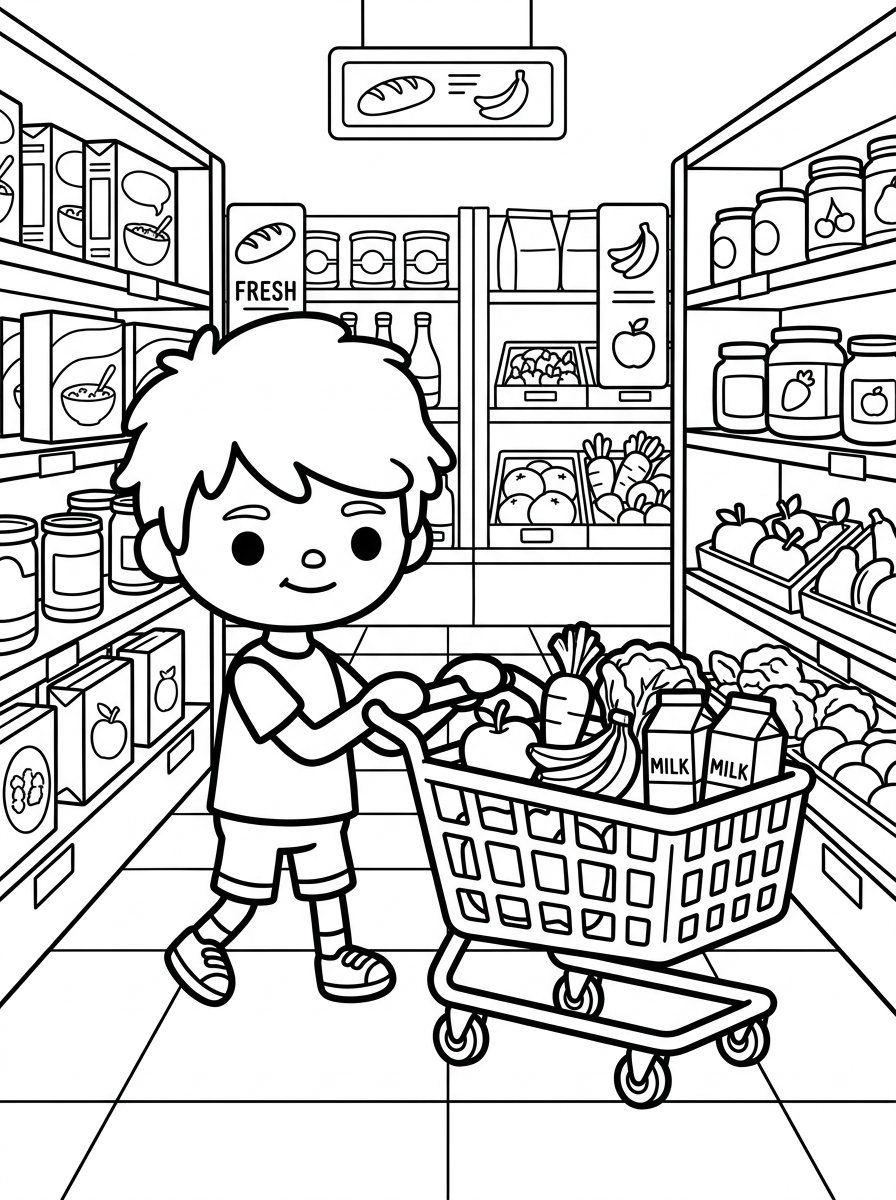 immagini Toca Boca da colorare e stampare 1