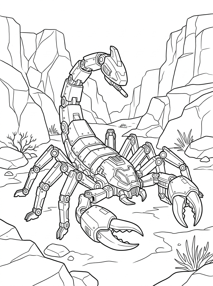 Zoids disegno da colorare facile