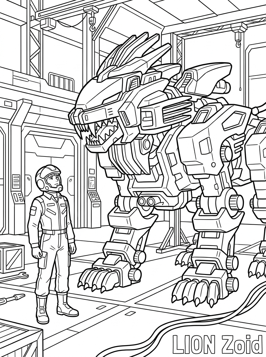 Zoids da colorare pdf 1