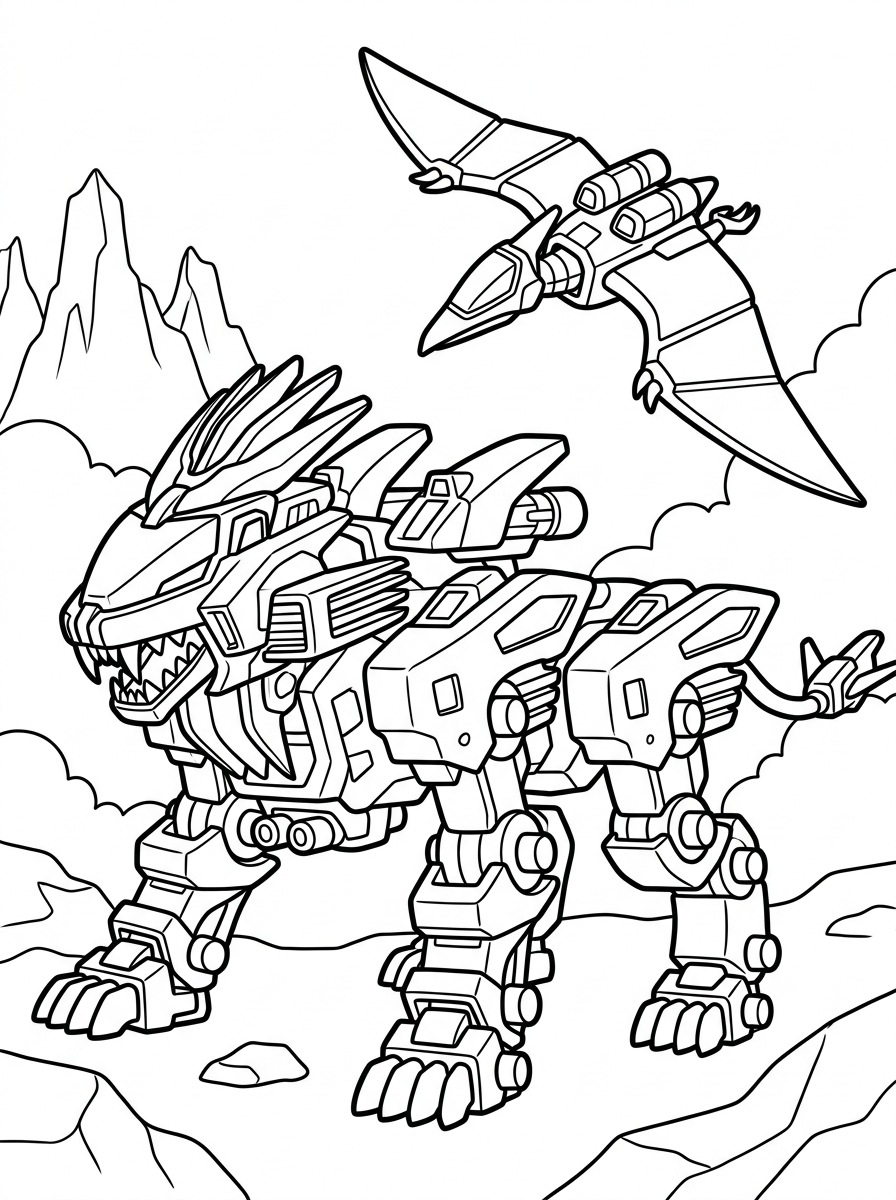 disegni Zoids da colorare online