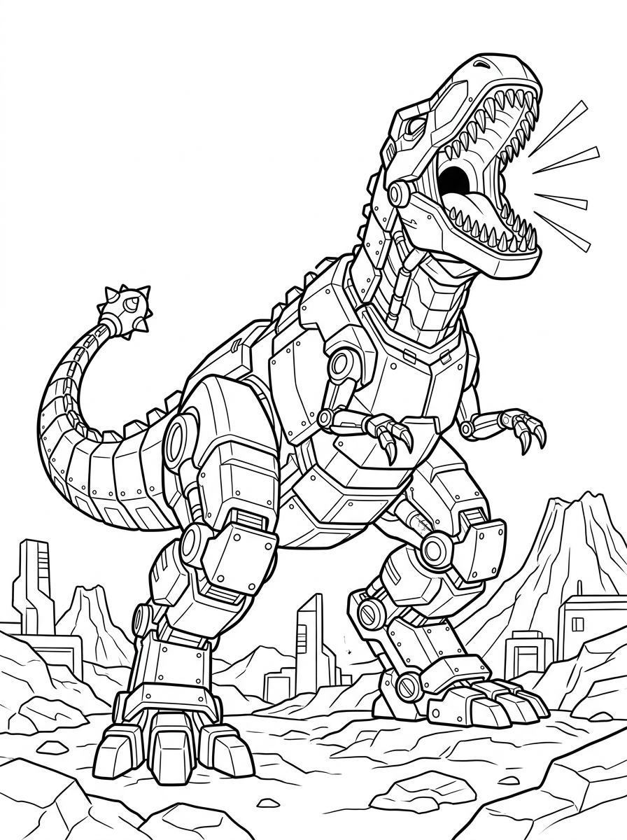 disegni da colorare Zoids da stampare