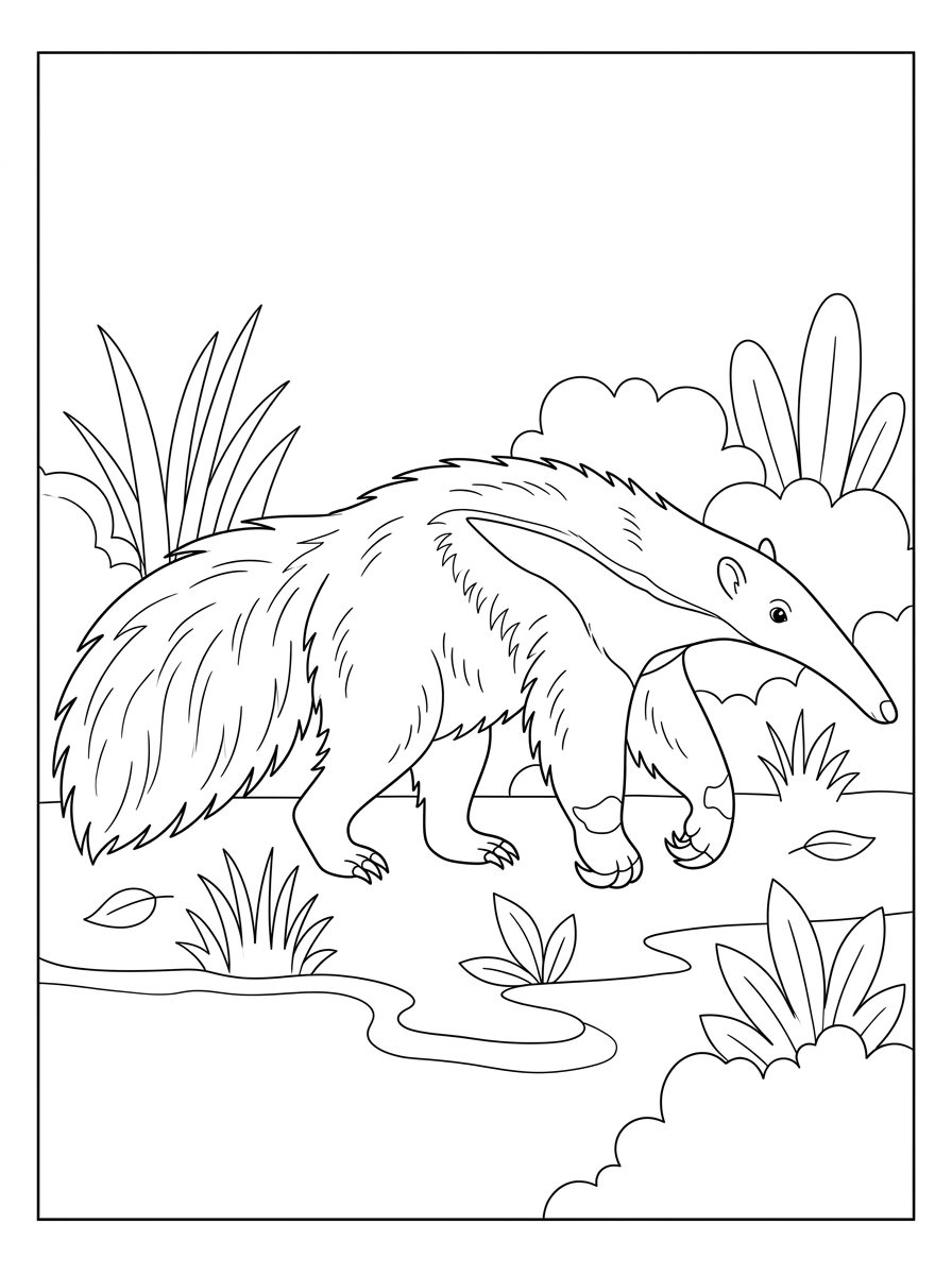 disegni da colorare gratis formichiere