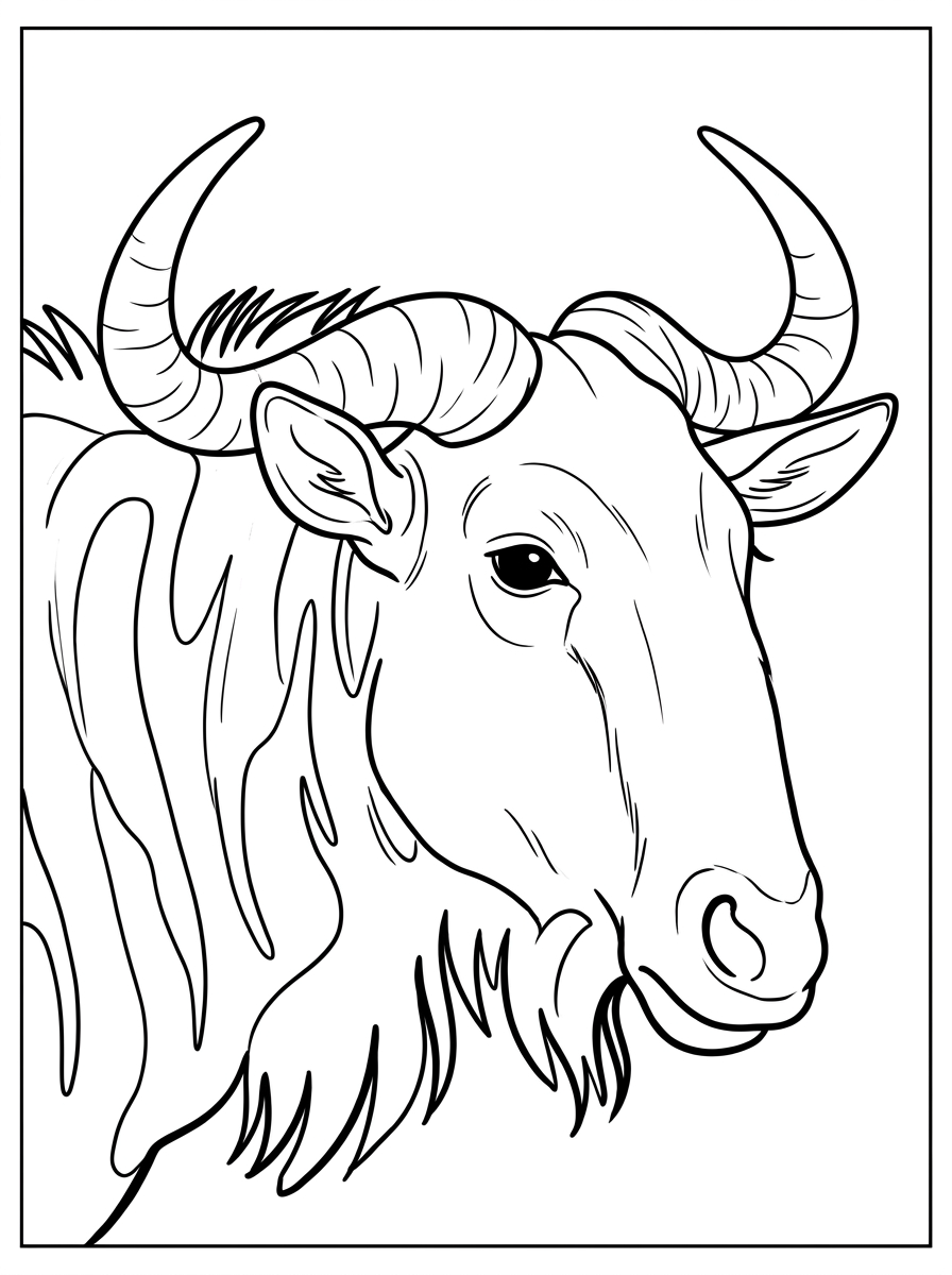 Gnu 9 pdf stampare gnu da colorare