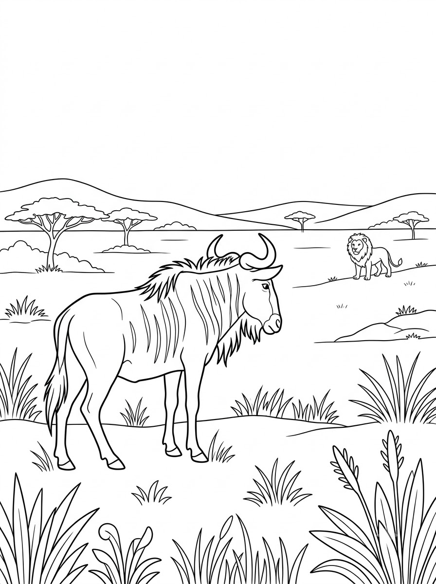 Gnu 16 immagini da colorare gnu gratis