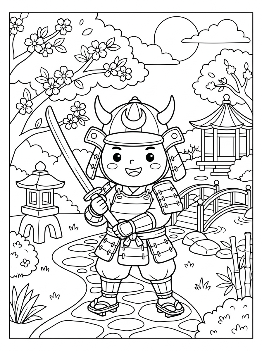 Samurai 14 disegni facili di samurai da colorare
