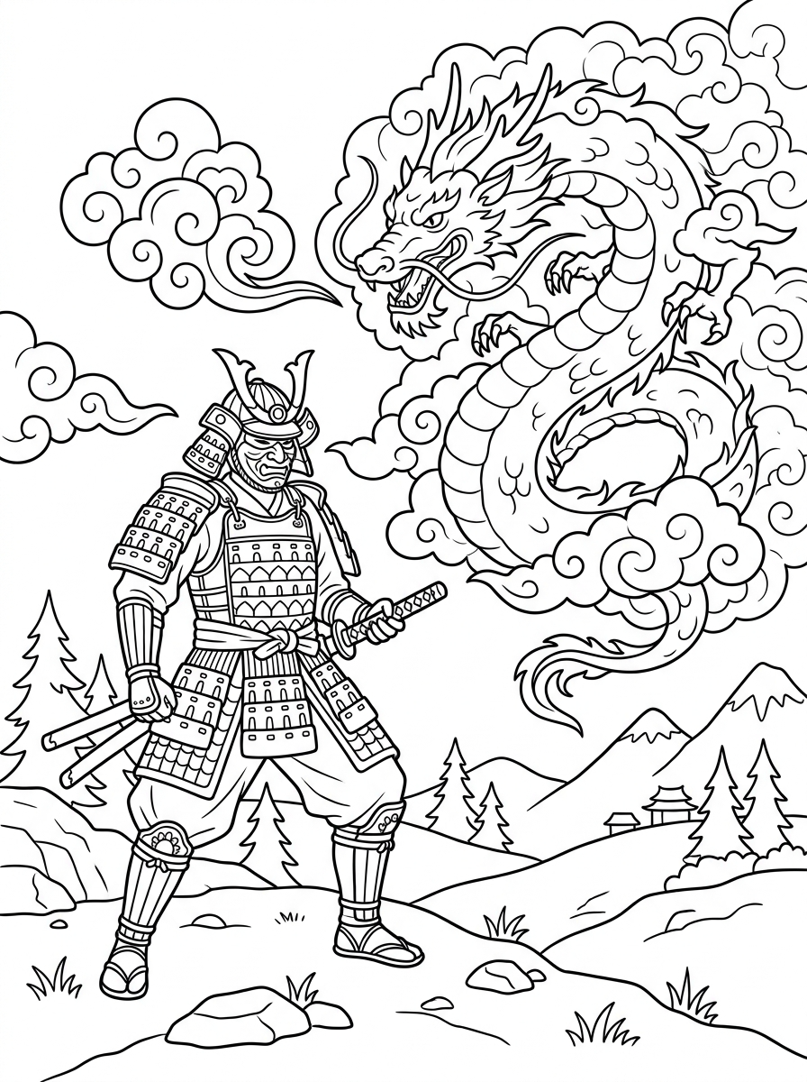 Samurai 22 disegni da colorare gratis samurai