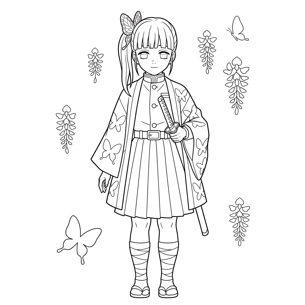 Kanao Tsuyuri da colorare thumbnail