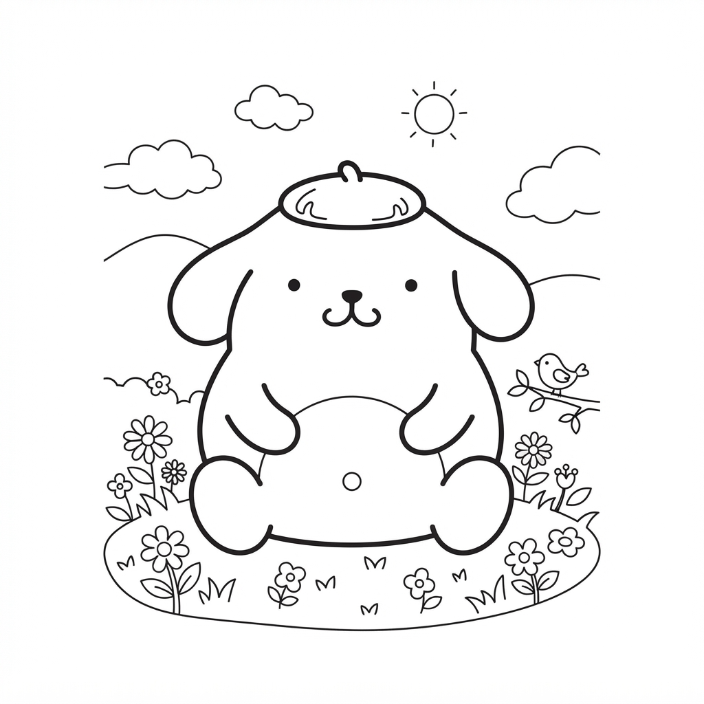 Pompompurin da colorare thumbnail