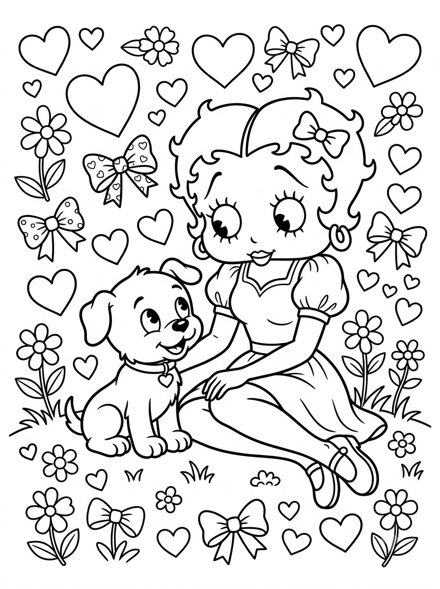 disegni da colorare Betty Boop