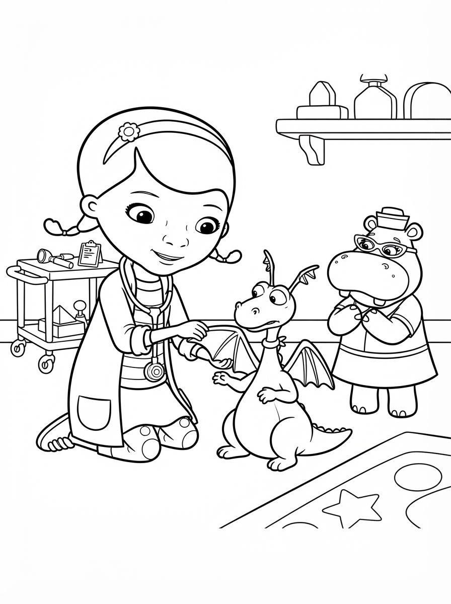 Dottoressa Peluche 23 disegni di Dottoressa Peluche da colorare e stampare
