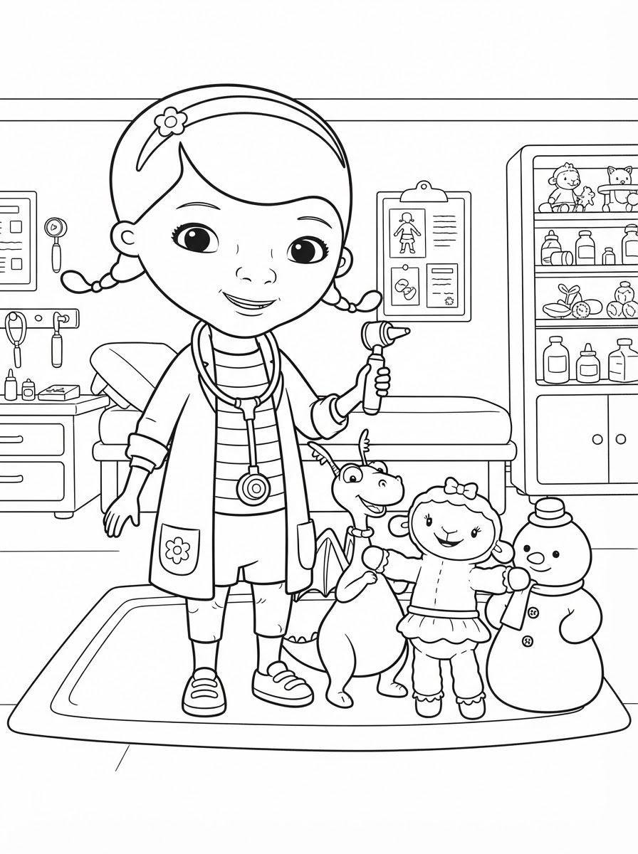 Dottoressa Peluche 16 disegni da colorare Dottoressa Peluche da stampare