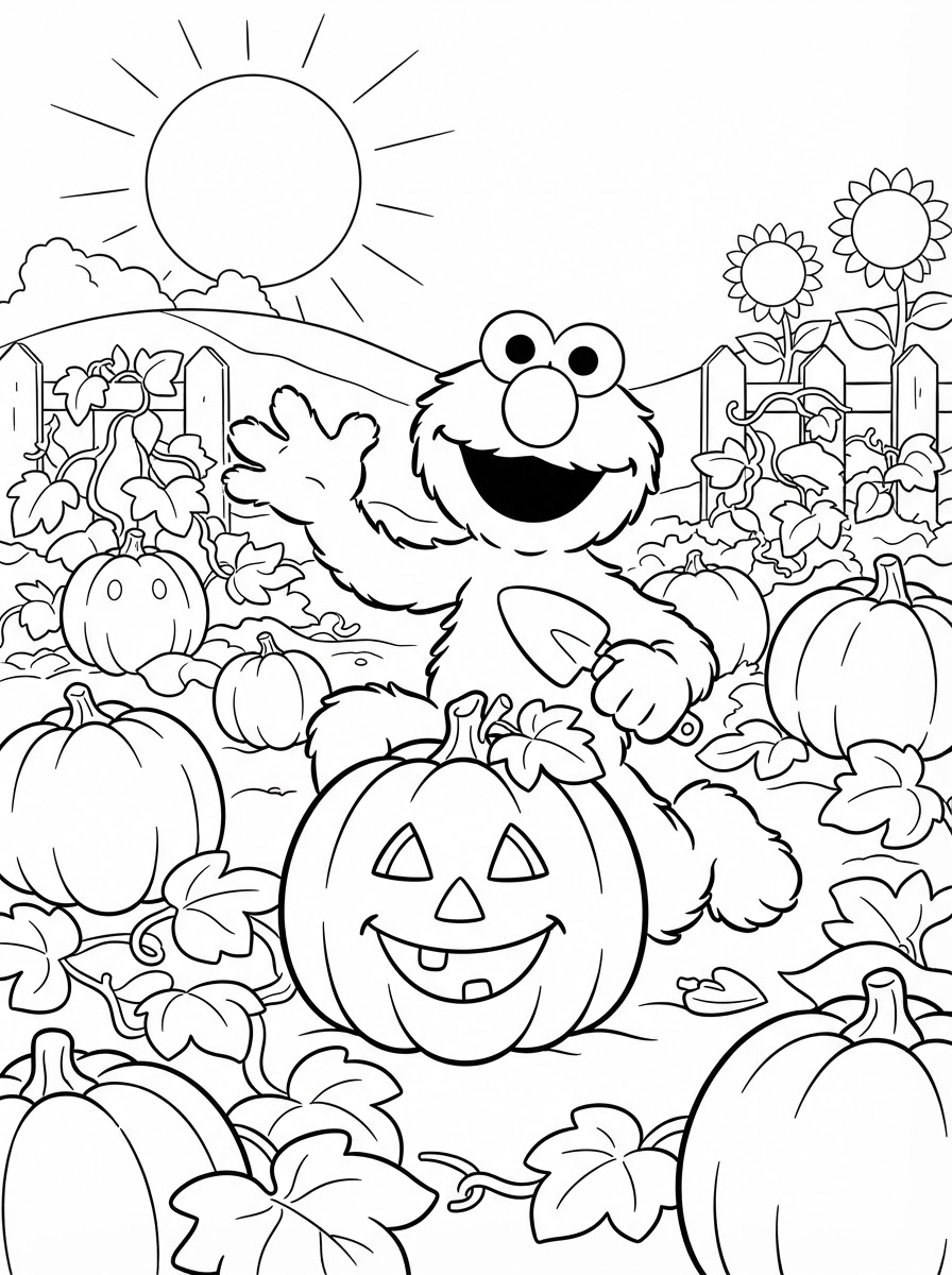 Elmo disegno facile da colorare